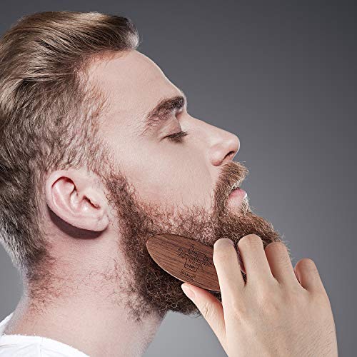 Bfwood brosse a barbe de poche fermete moyenne soies de sanglier naturelles adaptee a la moustache et aux voyages 0 2