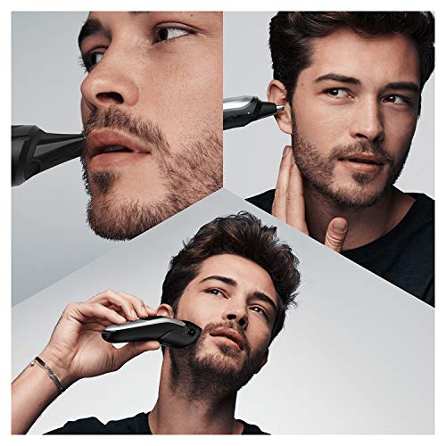 Braun 7 all-in-one men's electric beard and body trimmer silver grey 10 in 1 with 8 attachments charging base and adaptive motor mgk7220 0 2