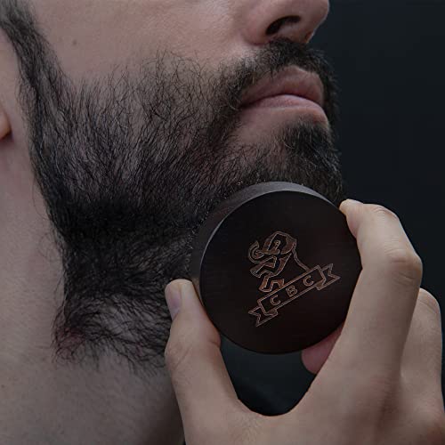 Camden barbershop company brosse a barbe en bois de noyer poils de sanglier handgebeizt laser grave case de barbe inclus pour application de bartol 0 2