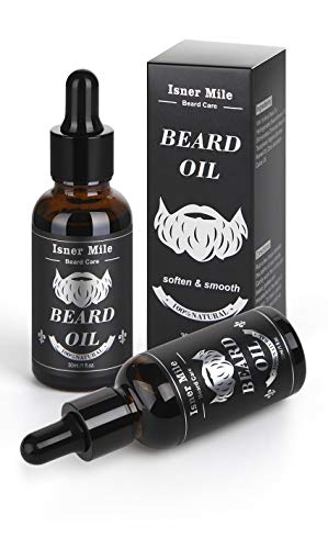 Aceite de barba de ricino Original 2-Pack para los hombres Cuidado de la barba ideal para el crecimiento suavizar hidratar fortalecer y mantener 100 ingredientes naturales puros luz mágica aroma 0 0