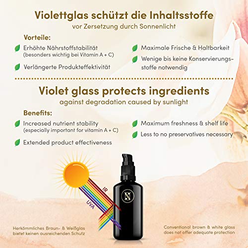 Organic castor oil vegan cold pressed for lashes face hair and nails glass bottle anti light 200 ml 100 pure and natural cosmetics satin natural 0 3