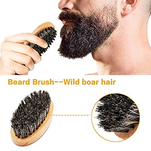 Kit de rincón de barba completo con champú de barbaaceite de barbapeine de barbacepillo de barbaaccesorios de barbakit de cuidado de barba para hombresregalos para hombres 0 2