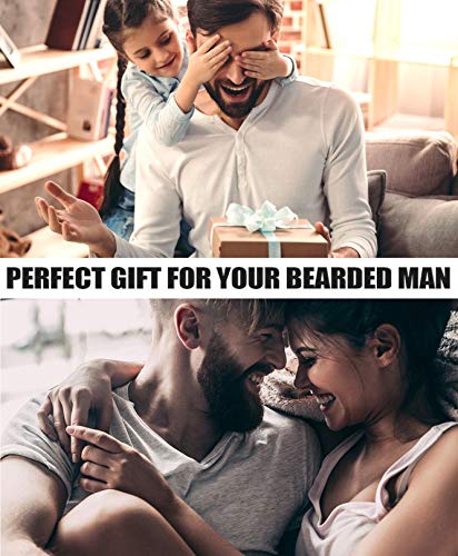 Kit soins barbe pour hommes meilleurs pour papa lui mari petit ami set outils complet de toilettage et coupe shampoing barbe huile croissance barbe baume brosse peigne moustache ciseaux 0 0