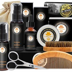 Xikezan complete beard kit (9 treatments and accessories)