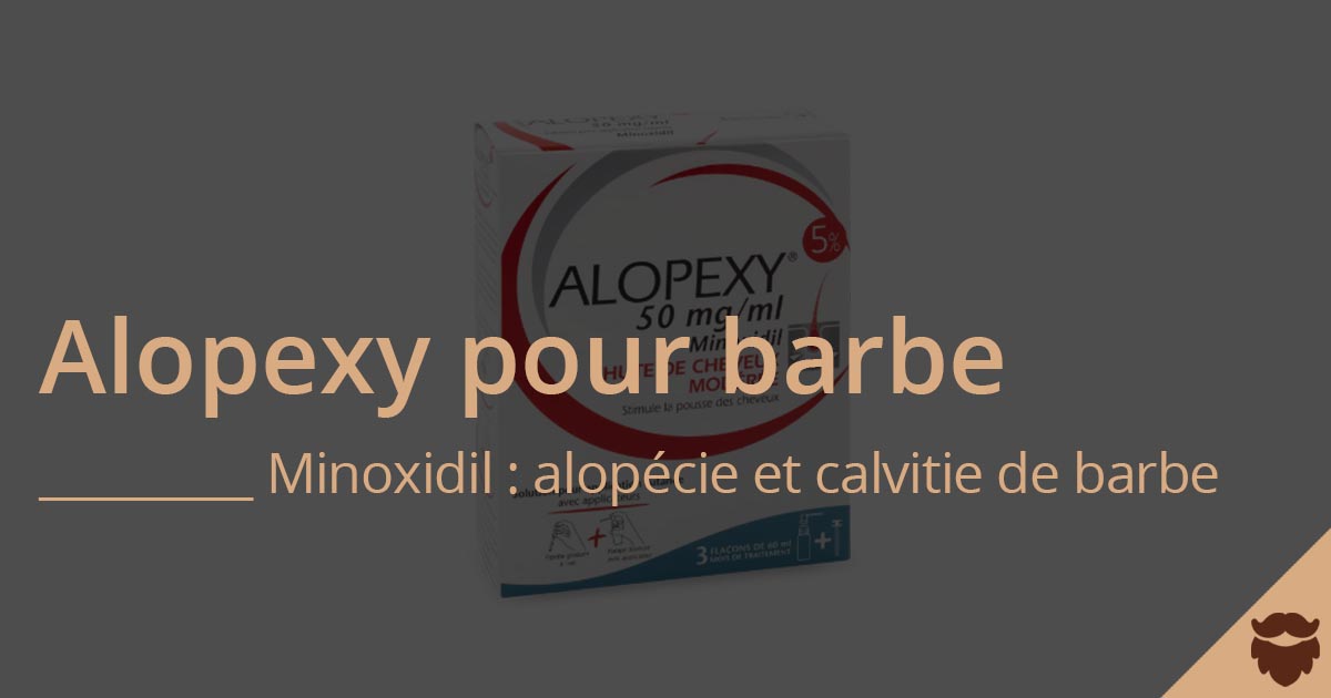 alopexy barbe minoxidil calvitie