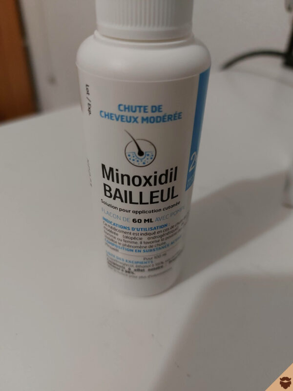 Bailleul minoxidil hair loss beard bottle