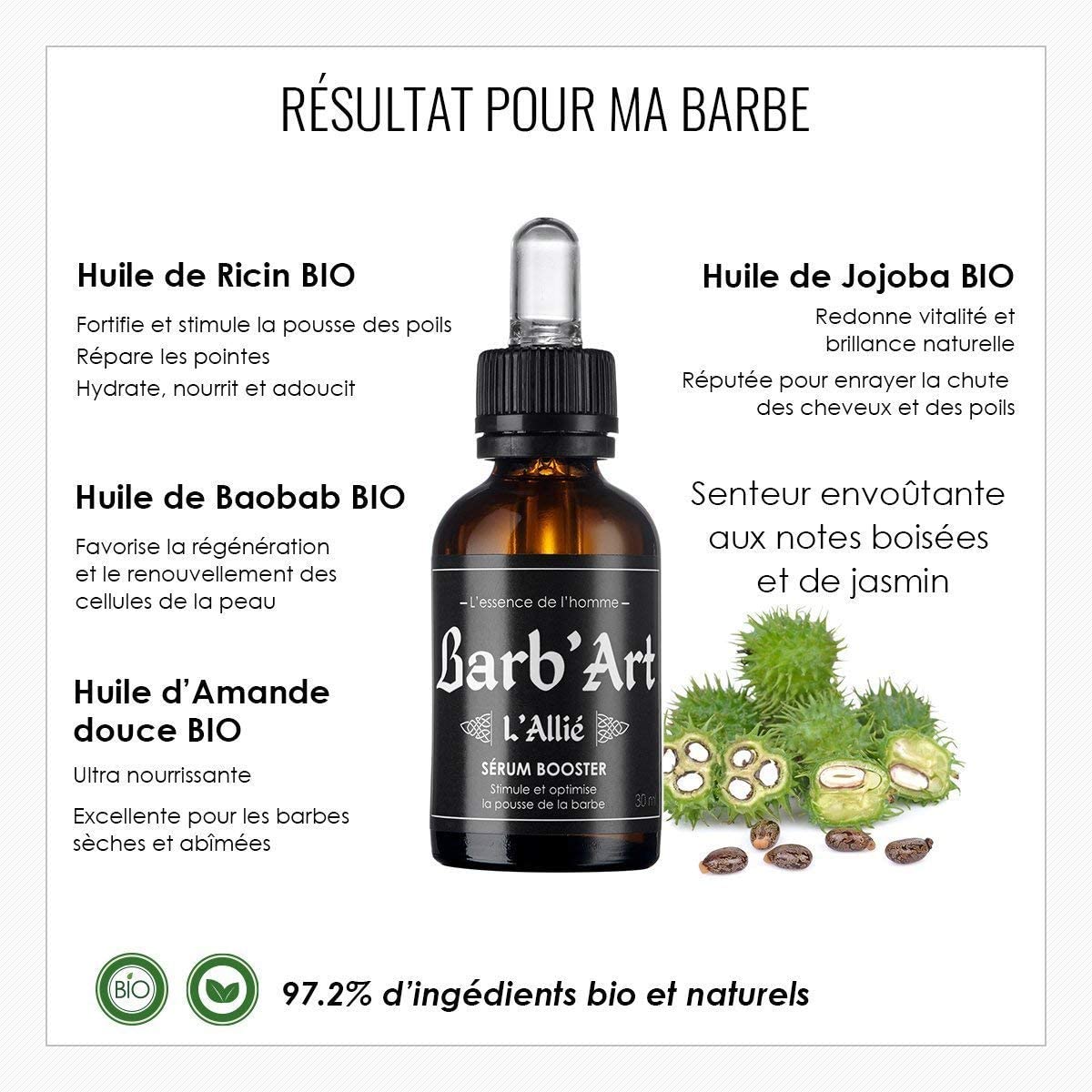 barbart huile de ricin barbe bienfaits