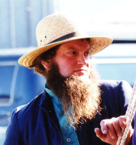 Amish beard hat