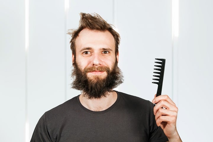 desorden de la barba desaliñada