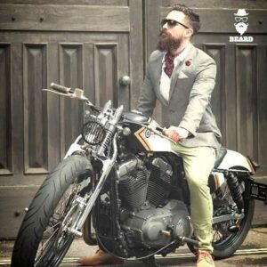 Motorcycle beard