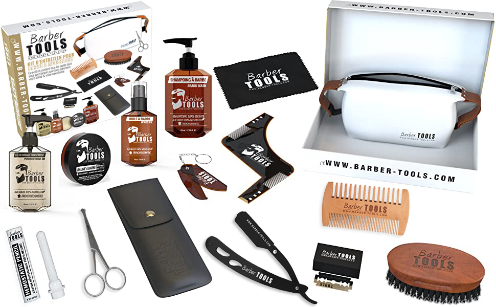 Kit completo para el cuidado de la barba Barbertools