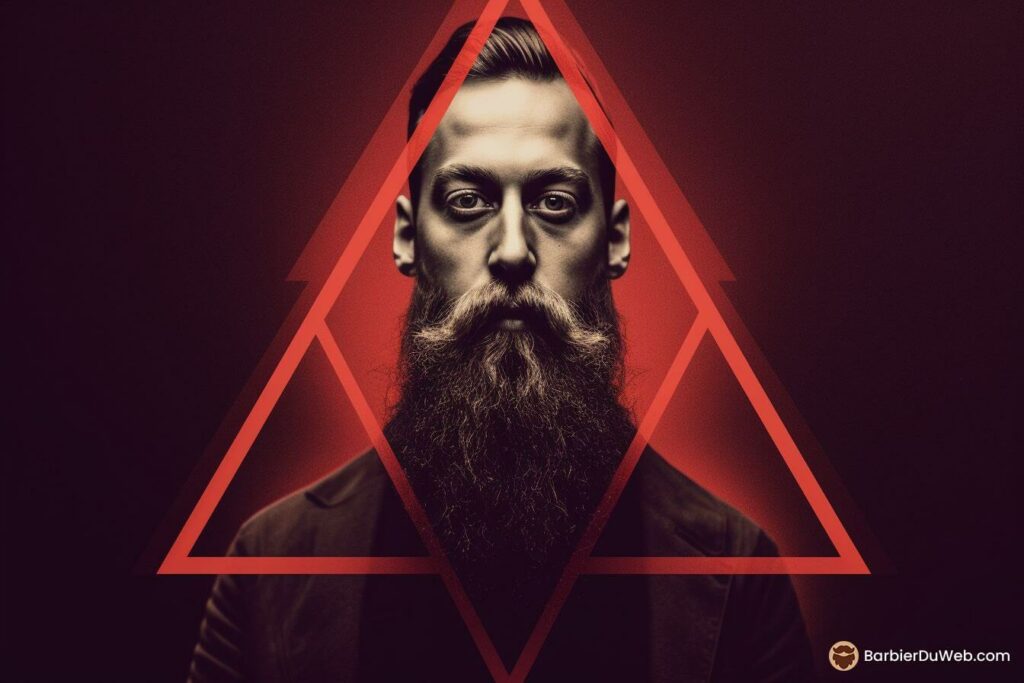 Bdw beard face triangle shape