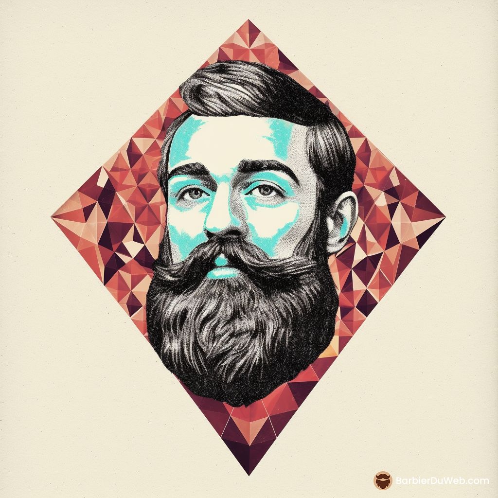 bdw beard face shape diamond lozenge