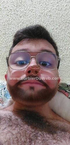 Filtro Snapchat con barba snapchat