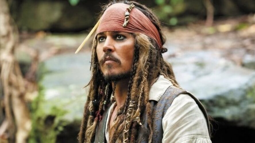 Jack sparrow's dreadlocked beard