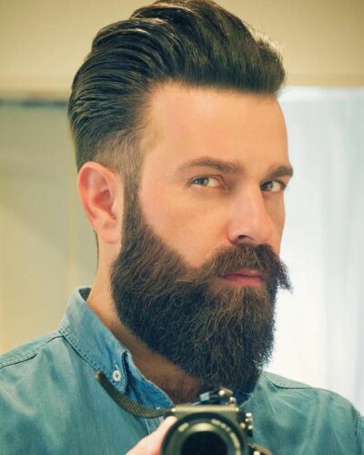 homme style barbe ducktail