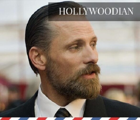 Hombre con barba de Hollywood