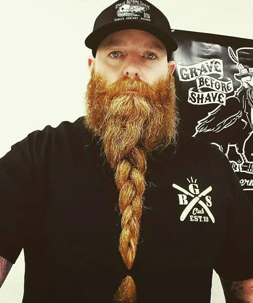 French braided beard