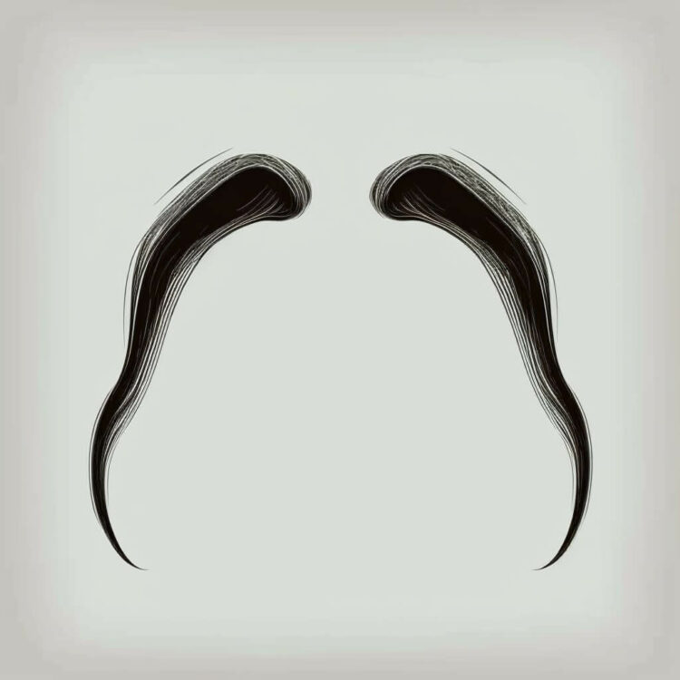 Fu manchu estilo bigote chino