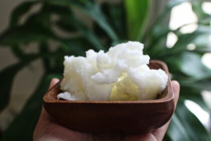 Shea butter bowl for facial hair