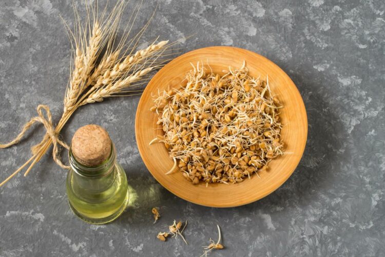 Wheat germ extract oil for hair and skin