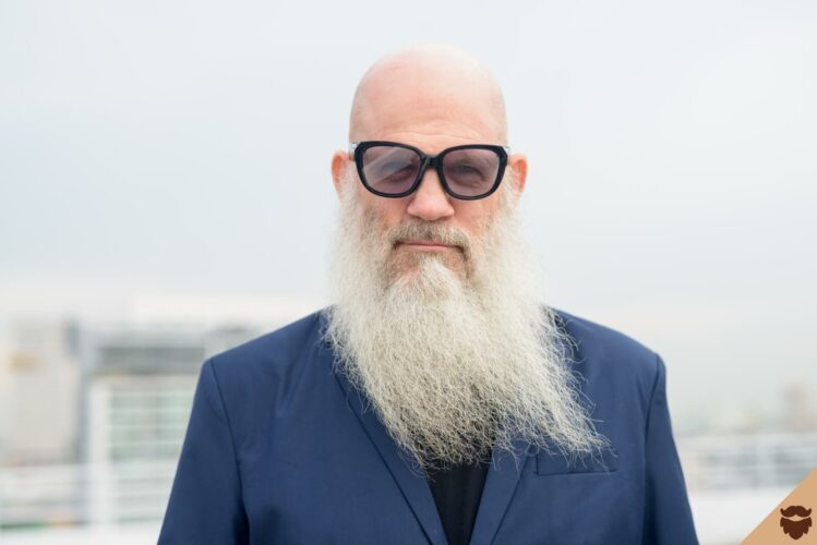 Hipster bald beard