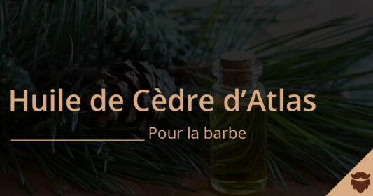 essential oil of cedar of the atlas for the beard