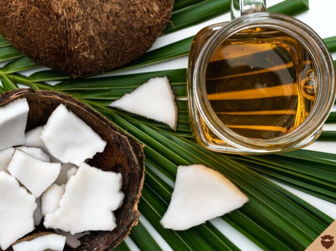 Aceite de coco en los alimentos