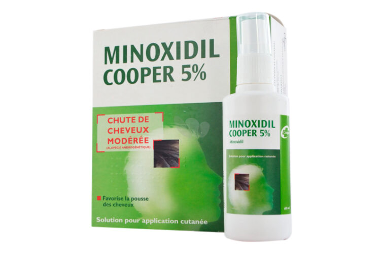 Minoxidil cooper 5 para el vello facial y los agujeros