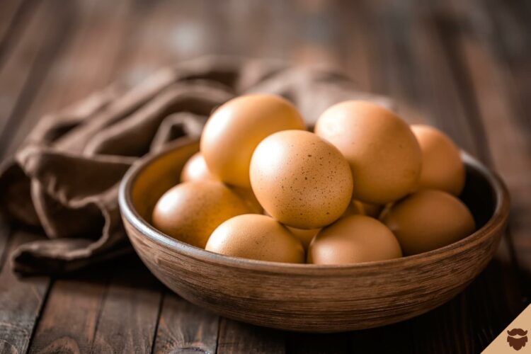 Oeufs excellent aliment pour la pousse de barbe