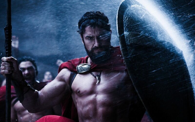 Roi leonidas dans 300 barbe