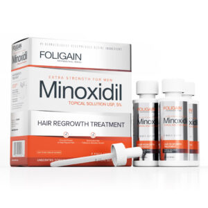 Solución de minoxidil Foligain para la barba rebelde