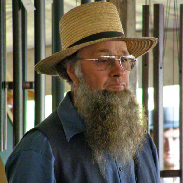 Amish beard and glasses