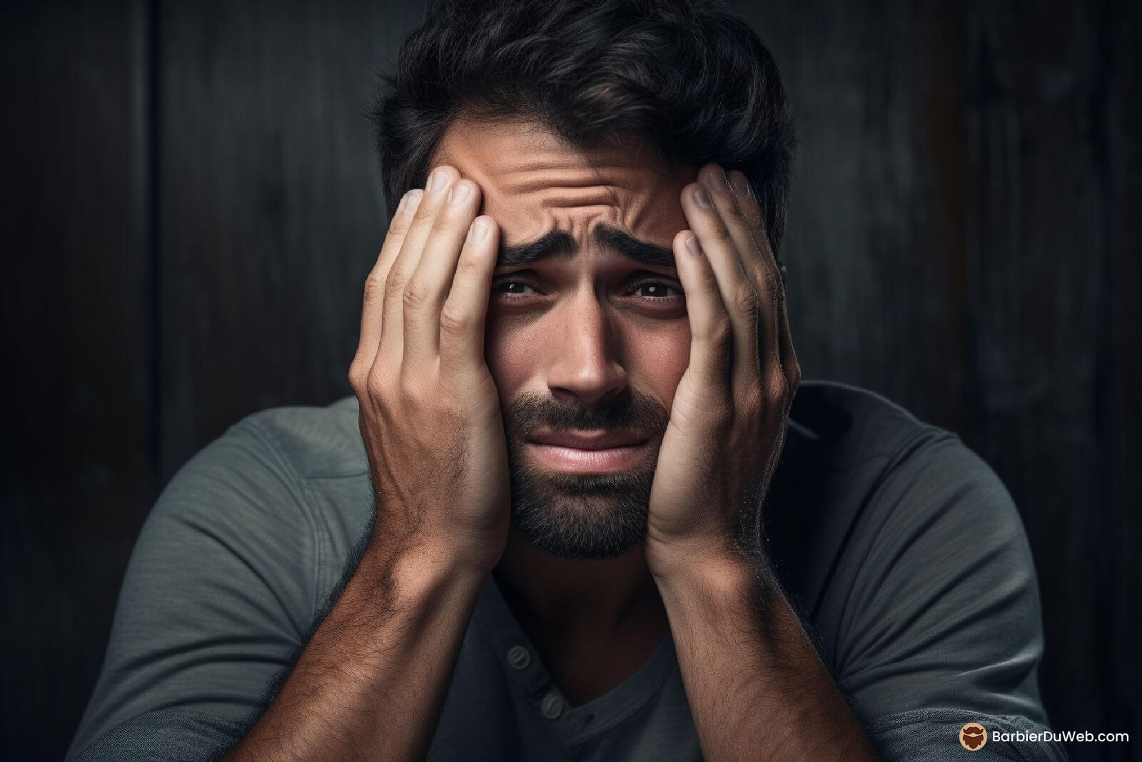 Hombres con problemas de barba