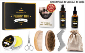 kit de cuidado de la barba fulllight tech