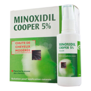 Minoxidil cooper 5 para el vello facial y los agujeros
