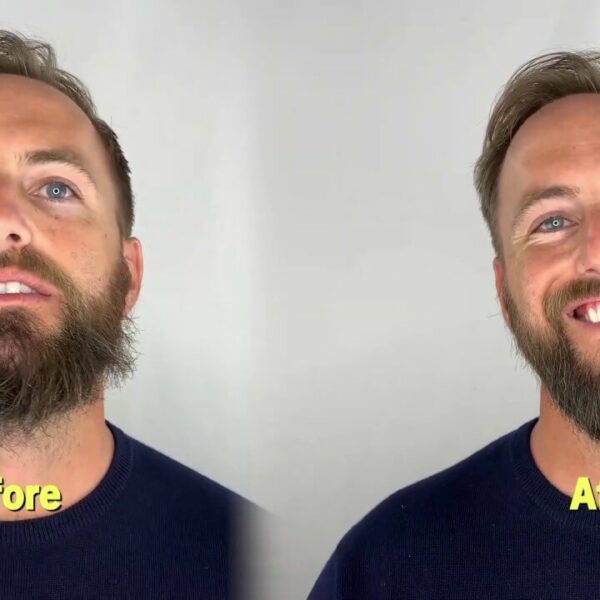 Resultado eficaz del alisado de barba