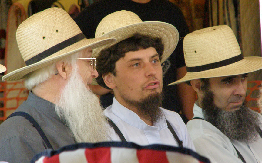 Men wearing the shenandoah beard