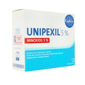 Unipexil 5 minoxidil pour la croissance des poils